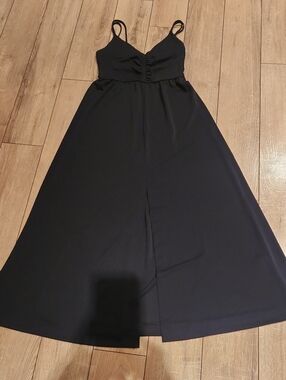 Banana Republic Black Spaghetti Strap Maxi Dress